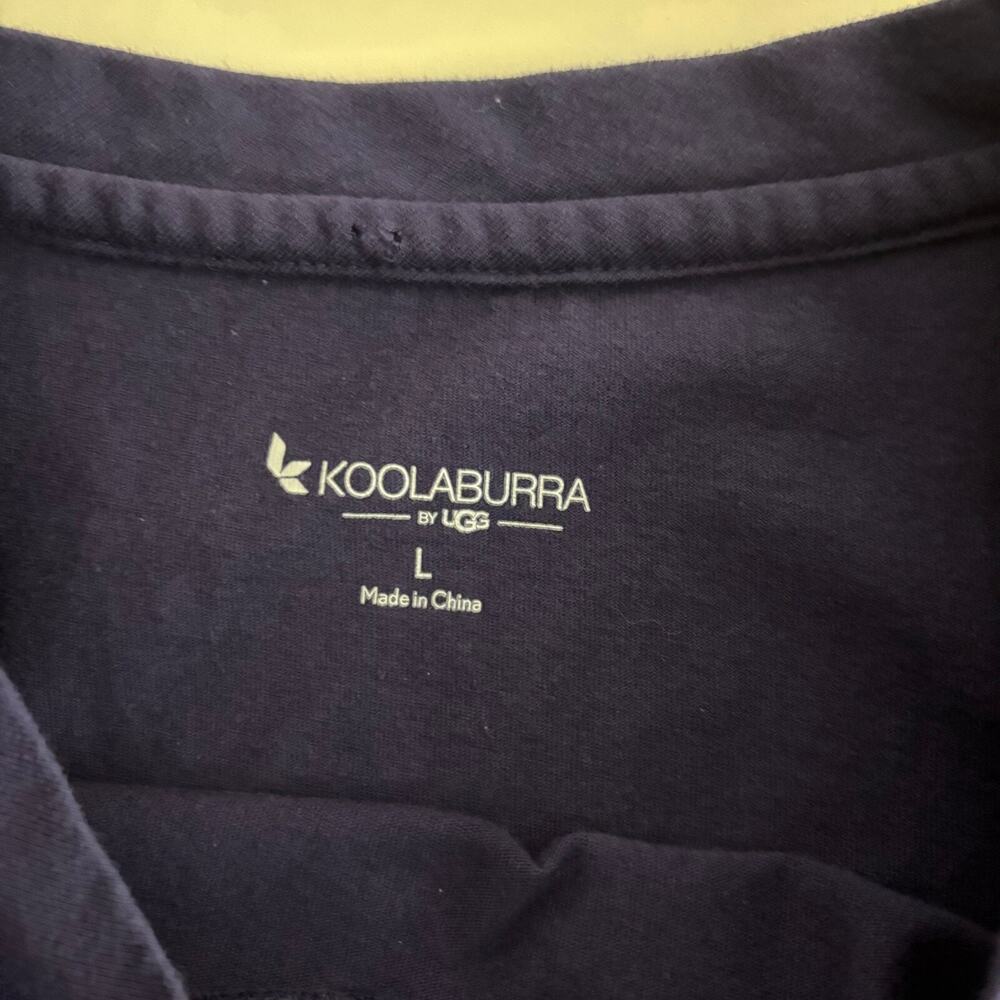 Koolaburra by UGG L Long Sleeve 100% Cotton Tee in Blue Loose fit Women's - Picture 7 of 7